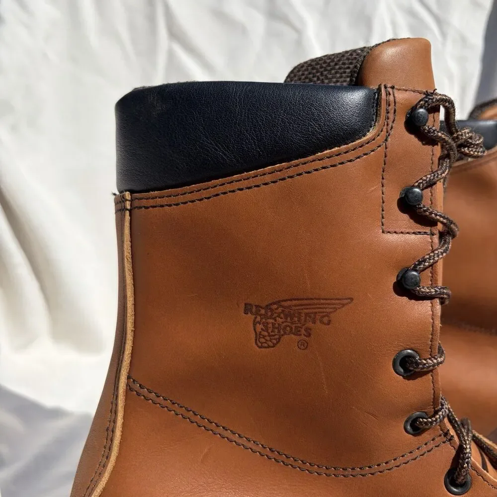 Red Wing 6015 GoreTex Waterproof Work Boots USA Made Sz 11D Brown Leather Safety